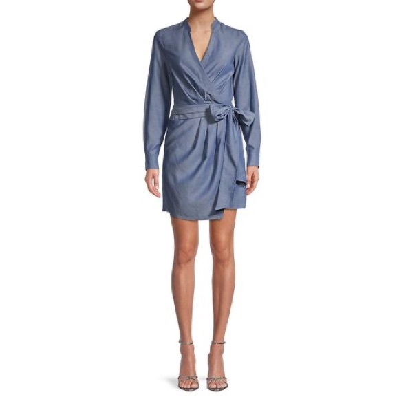BAILEY 44 JASMINE CHAMBRAY WRAP DRESS NWT $228 SIZE XS - Picture 1 of 4